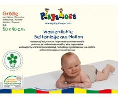 Playshoes - Protector de colchón (50 x 90 cm, impermeable, Oeko-Tex Standard 100)