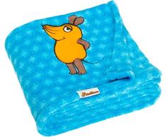 Playshoes 301734 Manta de Forro Polar para bebé, Azul