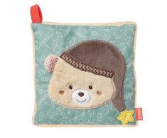 Fehn 060515 - Cojín de huesos de cereza con bolsa de calor y frío extraíble para bebés y niños pequeños (ayuda en dolores de cabeza, tensiones, abolladuras y mucho más), multicolor