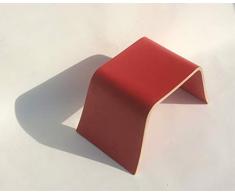 älva of Sweden 5036 Madera Paso Taburete, color rojo
