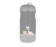 Interbaby Sacos Universales para silla de paseo, Animals gris, 1.0 Unidad