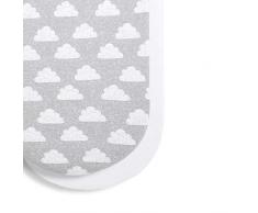 Snuz Moisés - Sábana bajera ajustable para carrito de bebé, color gris y blanco, 280 g