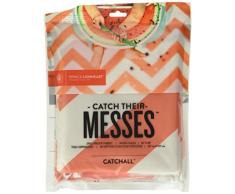 Prince Lionheart - Alfombra De Piso Multiuso Catchalltm (42X 42) - Chevron Orange & White - Limpie Con Un Paño; Antideslizante; Ideal Para Comidas, Manualidades O Corte De Pelo, unisex