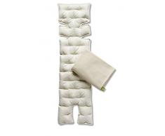 Quaranta Semane 401165 - Colchón de pula de espelta para silla, 2 fundas