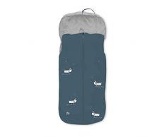 Interbaby Sacos Universales para silla de paseo, Perritos azul, gris