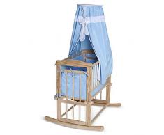 Dibea BB00430 - Cama en madera de bebé con dosel