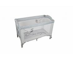 Plastimyr - Cuna de viaje, flying dream, color gris