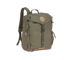 LÄSSIG Lässig 1103026513 - Mochila de senderismo para bebé con cambiador, fijación al cochecito, 850 g, color verde