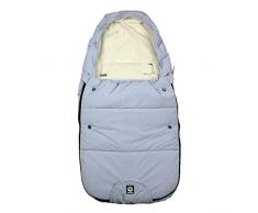 Saco de pies Dooky, para cochecito, silla de coche o silla de paseo (resistente al agua y al viento, doble cremallera, arneses de 3 y 5 puntos, tamaño: 0-9 meses (70x40x8cm)), Blue Mountain
