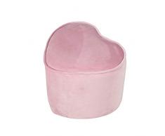 Baumann Roba GmbH Taburete Infantil con Forma de corazón, Mauve/Rosa