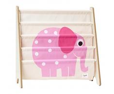 3 estanterías Sprouts para libros, diseño de elefante