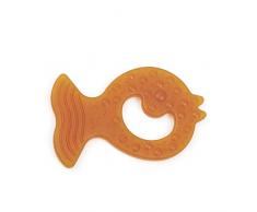 Grünspecht - Mordedor de caucho natural Marrón y amarillo. Talla:9x5,5cm