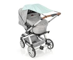 reer ShineSafe - Toldo para cochecito de bebé, protección solar para muchos modelos, color menta