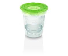 MAM Recipientes para guardar leche materna (5 unidades), almacenaje para leche materna apto para lavado frecuente, vasos con tapa para refrigerar o congelar, 0+ meses