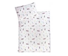 Juego de cama punto jersey Herz mint, dimensiones 80 x 80/35 x 40 cm multicolor Crazy Animals Talla:100x135 + 40x60 cm