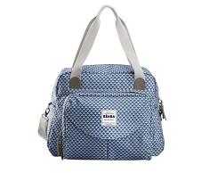 Béaba - Bolso cambiador Genève 2 Play Print, Color Azul/gris