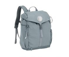 Lässig - Mochila para bebé con cambiador, fijación para cochecito, calentador de botellas impermeable y duradero gris gris