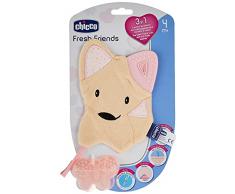 Chicco Fresh Friend - Mordedor y muñeco 3en1, 4 m+, rosa