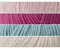 De manta de Kokobino Kit para tejer muñecas de la cuna o cama infantil funda de punto (Coy de la colmena, 12-48 más posibilidades sin fin)