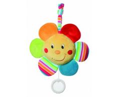 Fehn - Juguete de peluche con mecanismo de juego integrado con suave melodía para colgar en cochecito, capazo o cama, para bebés y niños pequeños a partir de 0 meses multicolor Blume, Classics