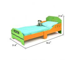 Kiddi Style Cama Infantil Madera - par ninos-Diseño de ceras de colores