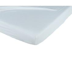 Candide - Sábana ajustable para cama infantil (tejido viscoso de mezcla de algodón) azul celeste