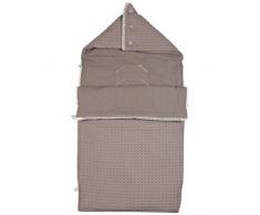 Koeka Antwerp 1015/25-002 - Saco de dormir/saco para pies infantil para silla de paseo o carrito, tejido gofre y franela