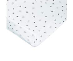 PMP - Sábana Bajera (70 x 140 cm), diseño de Estrellas, Color Gris