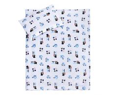 Lulando Lulando - Juego de cama infantil 2 piezas (almohada y funda nórdica) Airplanes/Stripes 1 Unidad 400 g