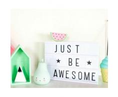 A Little Lovely Company A4 - Caja de luz, color negro