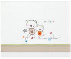 Pirulos Friends - Sábanas microfibra mini, color lino