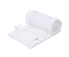 babybay Protector de cuna de malla de piqué apto para modelo Boxspring XXL, color blanco