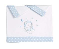 Pekebaby PICCOLO AZUL - Tríptico sábanas algodón minicuna (50 x 80 cm)