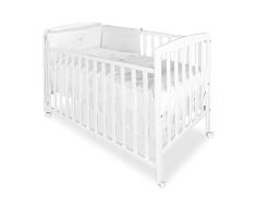 Asalvo 12371 - Cuna de madera, 120 x 60 cm, color blanco