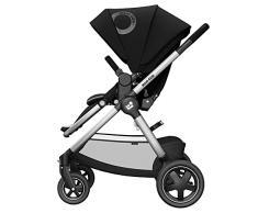 Maxi-Cosi Adorra 2 Cochecito bebe reclinable y plegable con tamaño compacto, Silla de paseo hasta 22 kg para niños 0- 4 años, capota grande y cesta de compra hasta 5 kg, color essential black