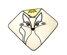 BabyLivia - Toalla con capucha, diseño de zorro, color amarillo