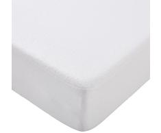 funda para Colchón impermeable revestida de PU, para protección total blanco blanco Talla:140 x 200 cm