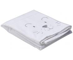 Jollein - Funda de edredón y funda de almohada, 120 x 150 cm, color gris claro suave, 120 x 150 cm, color gris claro