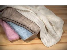 Funnababy Capelli - Manta de punto suave, color azul