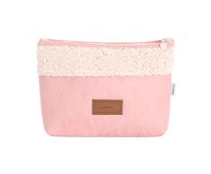 Cambrass – neceser para guardar cosas de aseo del bebé – neceser bebé con cremallera – bolso organizador para aseo-bolsa de aseo Soft Winter rosa 6x28x20 cm