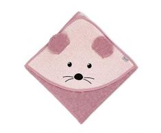 Sterntaler Toalla de baño con Capucha de la ratona Mabel, Edad: a Partir de 0 Meses, 100x100 cm, Rosa