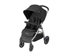 Maxi-Cosi Gia Cochecito de 0 meses a 22 kg, plegable con una sola mano, reclinable con posición para dormir, cesta grande, color essential black