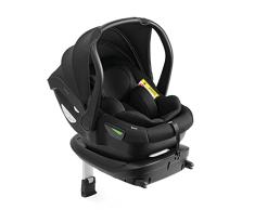 hauck Drive N Care Set Silla Coche Bebe Grupo 0+ con Isofix, Portabebé desde el Nacimiento hasta 13 kg, Asiento Bebe Coche con Reductor de Asiento, Lavable, Negro