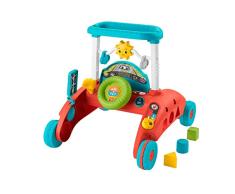 Fisher-Price Caminador de velocidad constante de 2 caras - Edición inglesa del Reino Unido, juguete interactivo para caminar con actividades y canciones de aprendizaje
