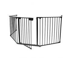 Todeco - Reja de Protección, Barrera de Seguridad para Chimenea - Tamaño plegado: 80 x 68 x 14 cm - Material: Plástico - 300 x 75 cm desplegado