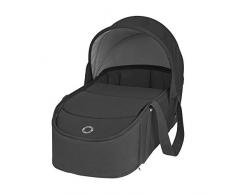 Maxi-Cosi Laika Capazo Blando ligero y plebagle compacto, alcochado para el comfort del bebé, compatible con el cochecito Laika 2, color Essential black