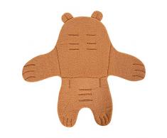 CHILDHOME - Cojín reductor universal compatible con trona, tumbona, asiento de coche, cochecito, aberturas para pasar, arnés de seguridad, suave, Teddy Beige
