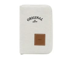 Cambrass-Portadocumentos bebé – carpeta para guardar documentos del bebé – Funda para cartilla sanitaria – libro de nacimiento con bolsillos- Natura Beige 3x19x27 cm