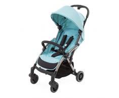 Chicco Silla Paseo Bebé Cheerio, Cochecito 0 Meses a 15 kg Ligero, Compacto, Plegable, Reclinable con Posición para Dormir, Cierre Automático en 1 Movimiento, Capota para Lluvia, Color Azul