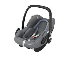 Maxi-Cosi Rock i-Size Silla Auto Grupo 0+, portabebé aprobado para viajar en avion, silla coche bebé recién nacido hasta 12 meses, Essential Grey (gris)